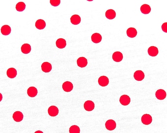 Points points blanc taille env. 8 mm rouge