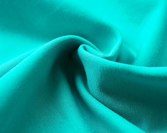 Jersey uni turquoise 1.4 m wide approx. 240g/m2