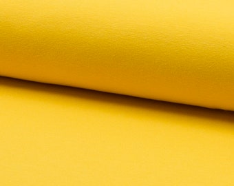 Jersey uni yellow 1.4 m wide approx. 240g/m2