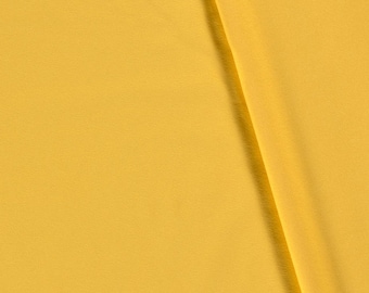 Jersey uni light mustard yellow 1.4 m wide approx. 240g/m2
