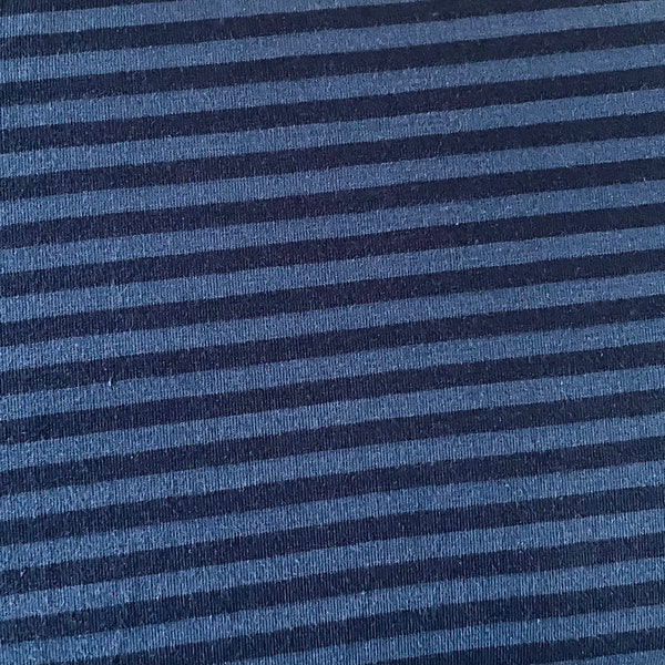 Jersey Ringel 4mm mittelblau-dunkelblau