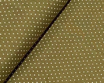 Viscose mini dots moss green 100% viscose