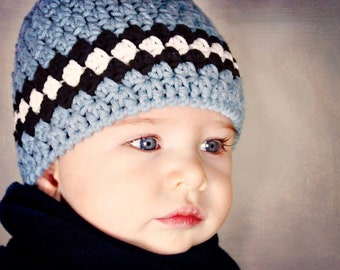 Beanie Crochet Hat PATTERN, 10 Sizes Newborn through Adult, Kid Winter Hat Crochet Pattern, Digital Download, Best Seller Crochet Pattern, 1