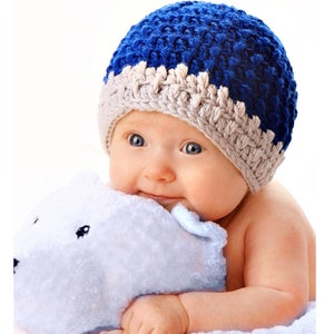 Hat Crochet Pattern, Textured Crochet Hat Pattern, Easy to Follow Hat Crochet Pattern, Contains 10 Sizes, Newborn - Adult, Winter Hat, 16