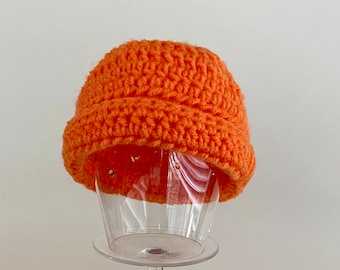 Crochet Hat PATTERN, Easy to follow Crochet Baby Hat PATTERN, 6 Sizes, Newborn - 24 Months, Rolled Brim Hat, Baby Photo Prop Hat Pattern,38