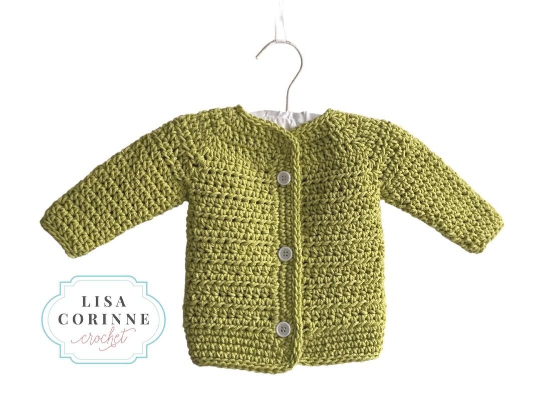 Baby Crochet Sweater Pattern, Easy Crochet Tutorial, Baby Sweater