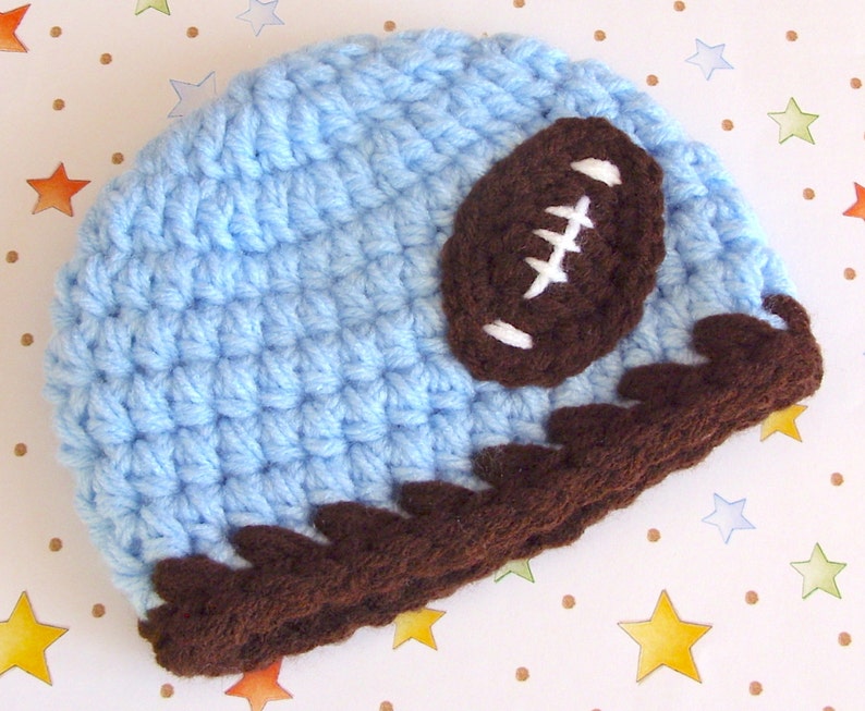 Football Hat PATTERN Crochet Hat PATTERN Baby Hat Crochet Etsy