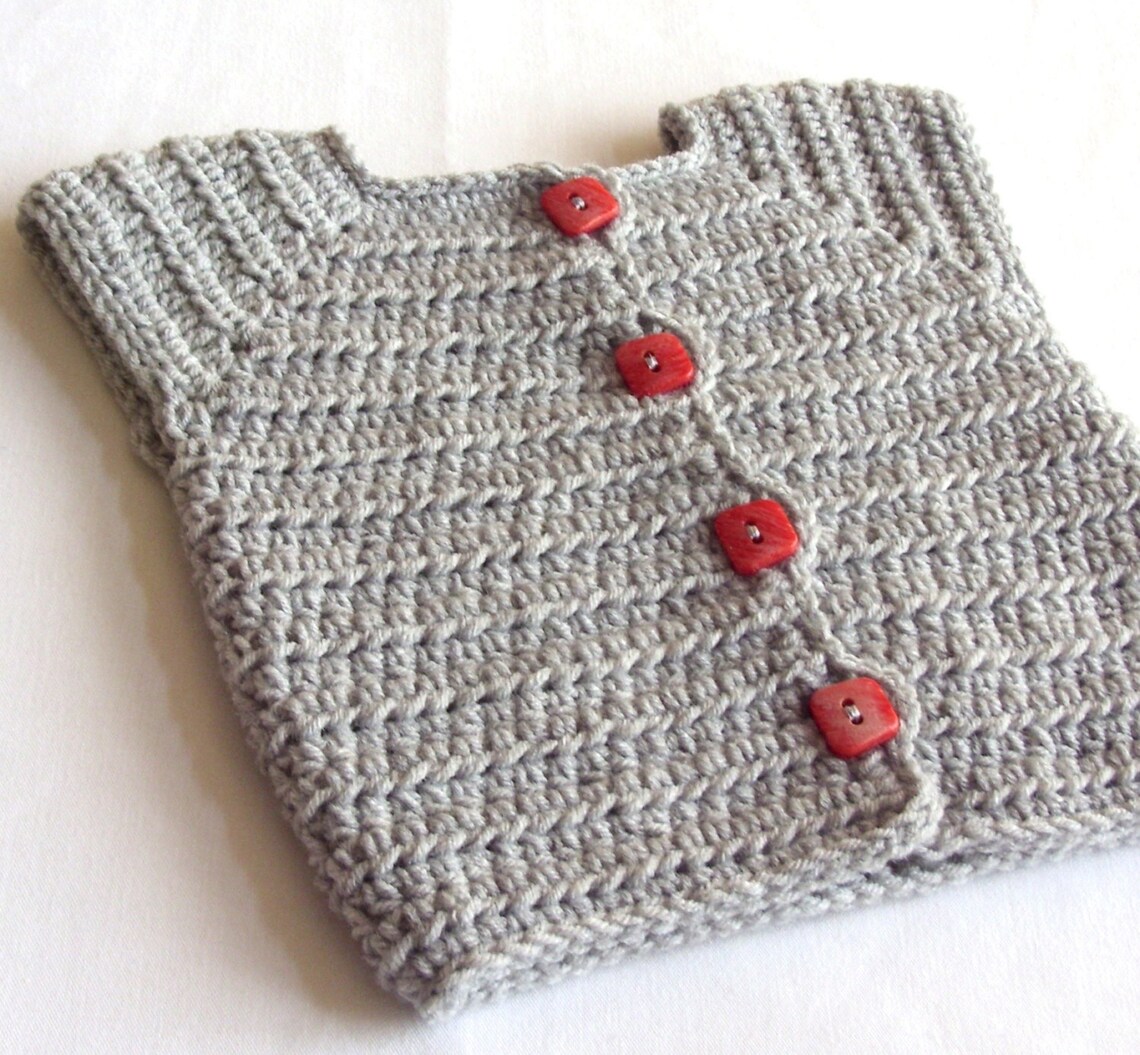 Baby Girl Sweater Vest Crochet PATTERN Baby Sweater PATTERNS - Etsy