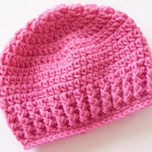 Easy Crochet Baby Hat PATTERN, Crochet Hat Pattern, 6 Sizes, Newborn - 24 Months, Instant Download Hat Crochet Pattern Tutorial, 48