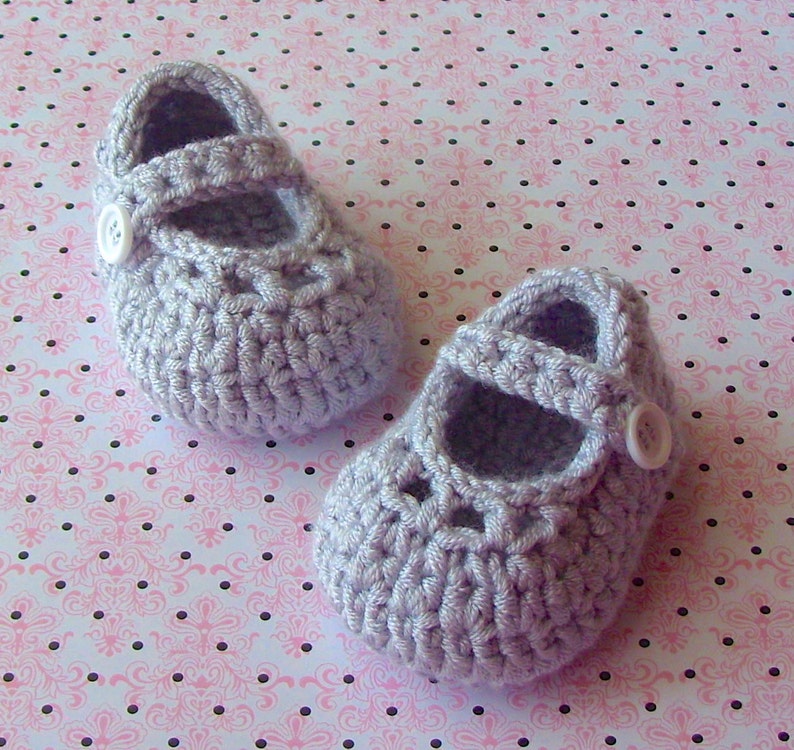 Crochet Baby Booties PATTERN Baby Mary Jane Shoes Crochet Etsy