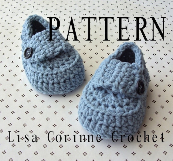 crochet baby loafers