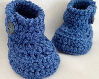 Baby Boots PATTERN, Crochet Baby Booties, Crochet Bootie Pattern, Easy to Follow Baby Crochet Boot Pattern, Crochet Boots for Baby, 30