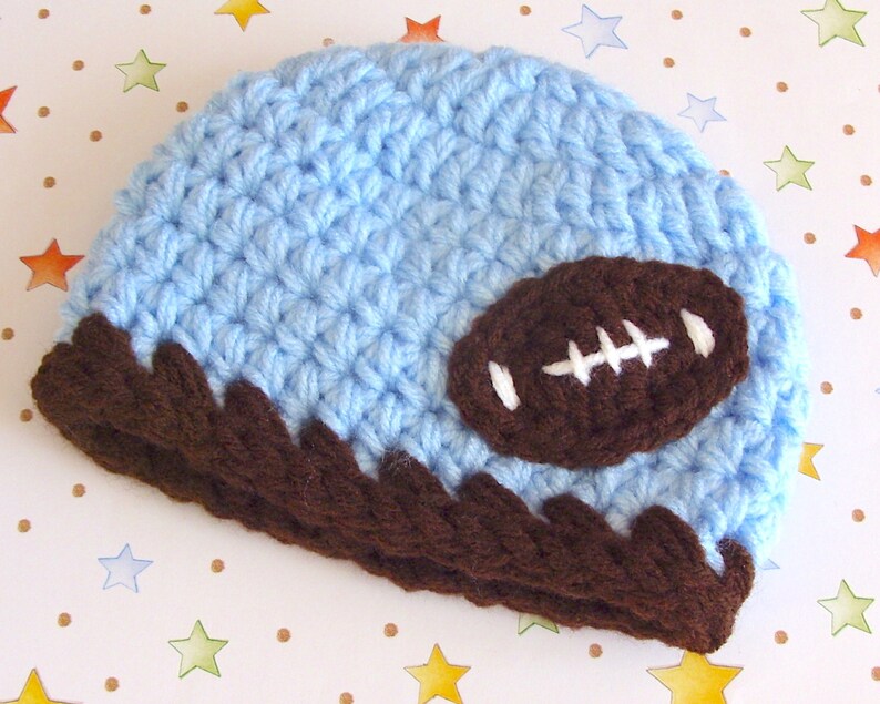 Football Hat PATTERN Crochet Hat PATTERN Baby Hat Crochet Etsy