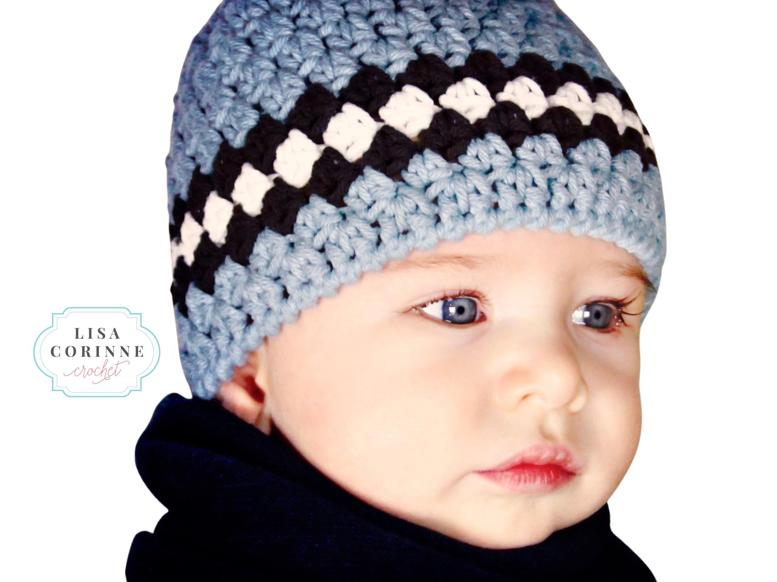 30 Baby Hat Crochet Patterns for Sweet Handmade Gifts and Everyday Warmth 14 10-Size Crochet Hat Pattern from Newborn to Adult