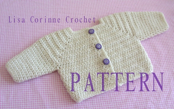 Crochet Sweater PATTERNS, Baby Sweaters, Girls Sweater Jacket, Crochet Cardigan, Crochet Baby Sweater
