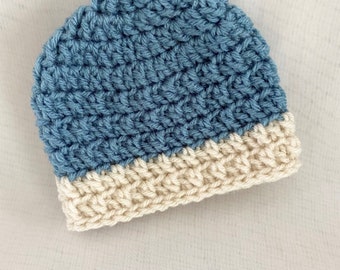 Easy Crochet Pattern, Textured Hat Design, Hat Pattern Contains 10 Sizes, Newborn - Adult, Team Sport Hat Design, Baby, Kids Winter Hat, 16