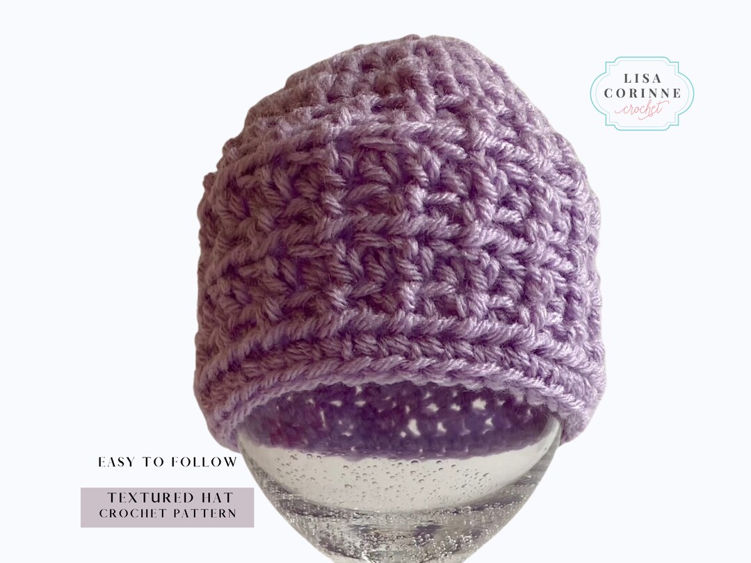 Winter Hat Crochet Pattern Easy Crochet Hat Pattern 10 Sizes Etsy