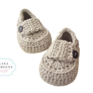 Baby Booties Crochet Pattern, Baby Shoes Crochet Pattern, Baby Crochet Pattern, Crochet Bootie Pattern, Soft Baby Shoes Loafer Style, 9