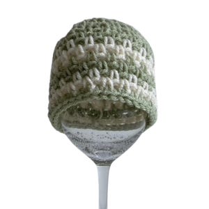 Easy Striped Crochet Beanie Hat Pattern: 10 Sizes, Newborn to Adult (PDF Pattern)