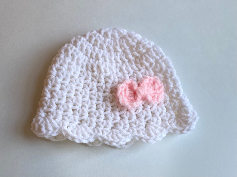 Crochet Baby Hat With Flower Baby Girl Crochet PATTERN Baby Etsy