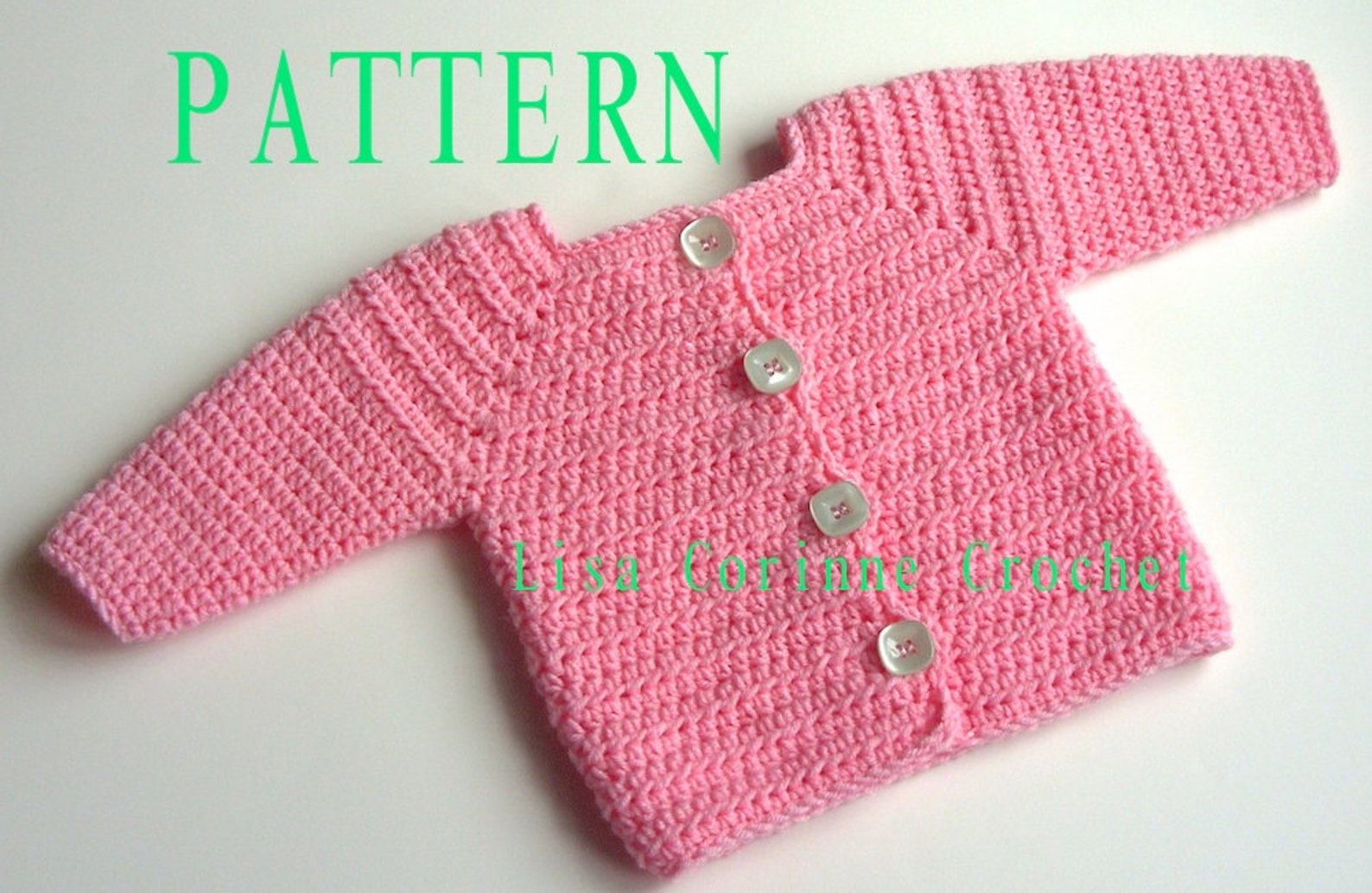 Baby Girl Sweater Crochet PATTERN Baby Sweater PATTERN Etsy