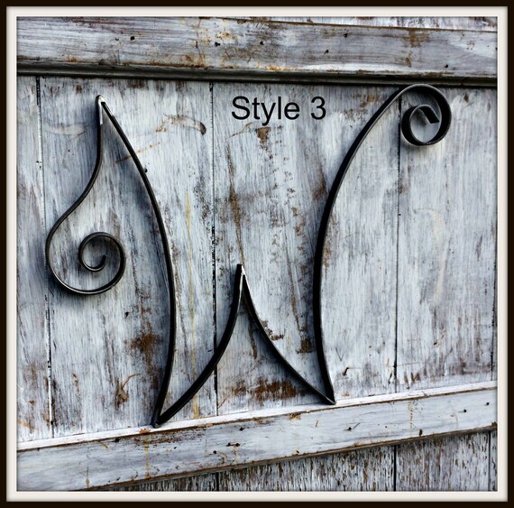 Metal Initial W Capitol Letter W Custom Scrolled Metal Wall Etsy