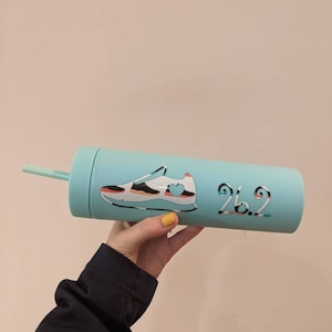 Marathon Tumbler - 26.2 Water bottle - Sneaker Tumbler Water bottle