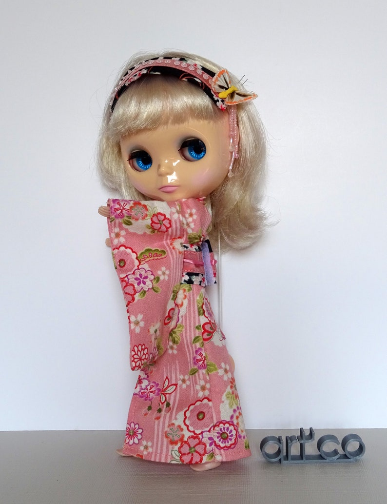 Kimono, pour poupée Blythe. Une création ART'CO. image 3