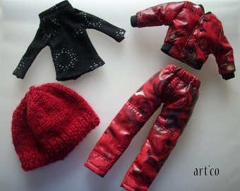 Ski suit for Blythe Doll. An Art'co creation