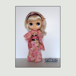 Kimono, pour poupée Blythe. Une création ART'CO. image 2