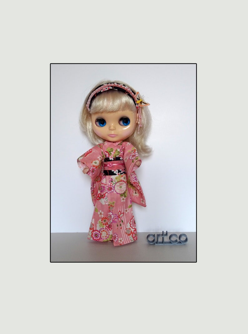 Kimono, pour poupée Blythe. Une création ART'CO. image 2
