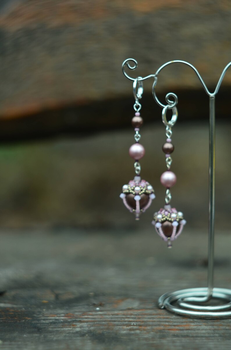 birthday beaded earrings