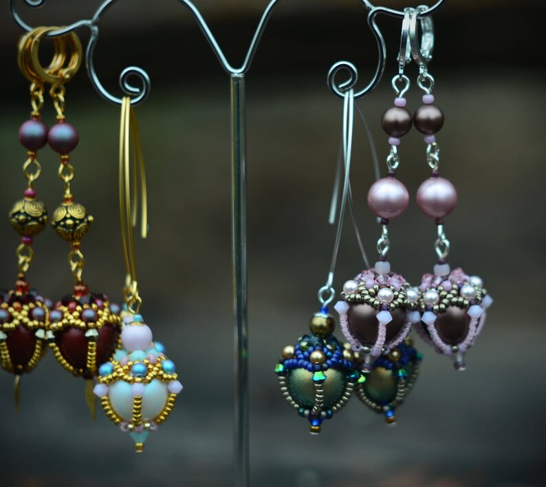 birthday beaded earrings