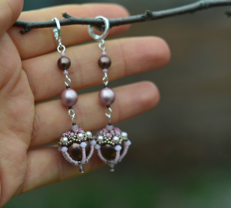 birthday beaded earrings