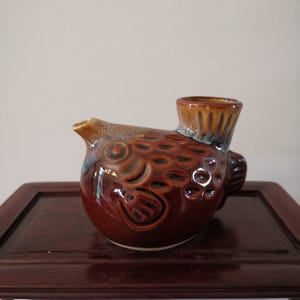 Vintage Japanese sake bottle, japanese tokkuri,  japanese vintage fuku blow fish ceramic tokkuri, nihonshu, sake bottle
