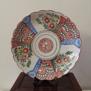 19th Century imari plate, Antique japanese Meiji-Imari plate,Hand painted Japanese Plate, Japanese antique charger