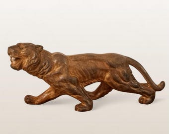 Bizen Ware Tiger by Eishu Yoshinobu – Powerful Ceramic Figurine