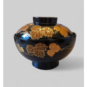 Japanese lacquerware bowls, Traditional Craft Lacquerware, soup bowl, Japanese tableware, soup bowl, oriental tableware, rice bowl