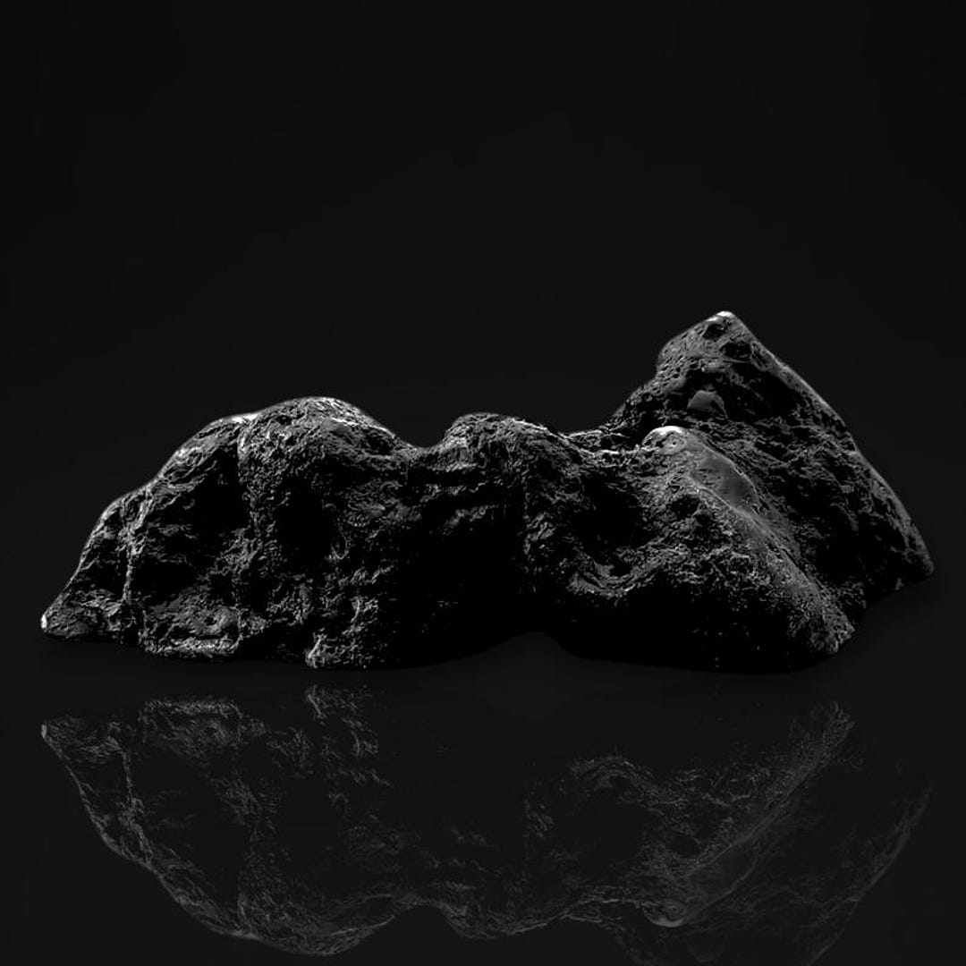Vintage Japanese Suiseki Viewing Stone, Kamuikotan Scholar's Rock