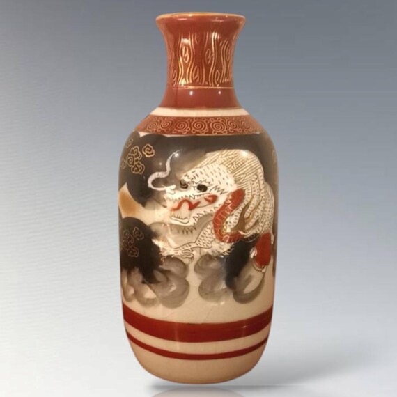 ヴィンテージの日本の龍の酒瓶、手描きの徳利 - Etsy 日本