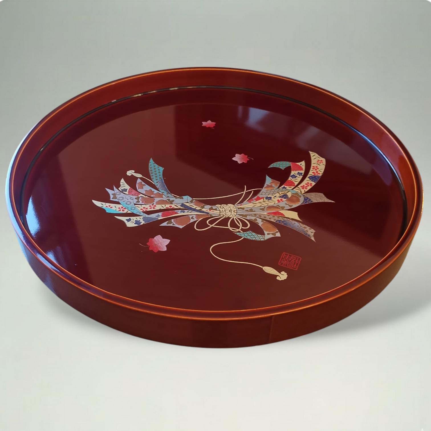 Japanese Red Lacquerware Wood Tray, Urushi Finish 12inch - Etsy