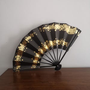 Japanese sensu fan,Vintage Japanese Sensu Fan, Paper folding Fan, odori fan, Sensu Hand Made Bamboo