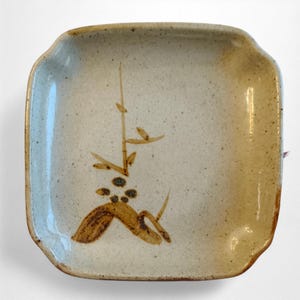 Plato de cerámica japonesa / Gres Mashiko hecho a mano