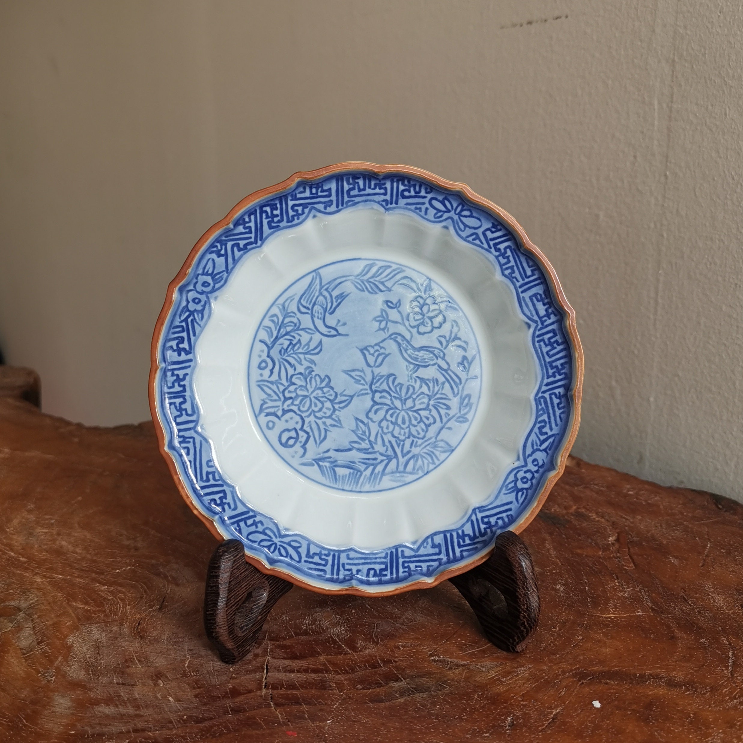 Japanese small plates tsukemono plate japanese blue & white Etsy