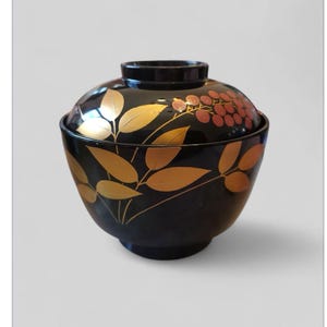 Japanese lacquerware bowls, Traditional Craft Lacquerware, soup bowl, Japanese tableware, soup bowl, oriental tableware, rice bowl