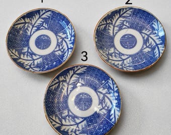 アンティーク伊万里焼皿、江戸時代青白印判食器 - Etsy 日本
