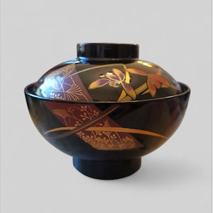 Japanese lacquerware bowls, Traditional Craft Lacquerware, soup bowl, Japanese tableware, soup bowl, oriental tableware, rice bowl