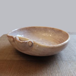Japanese Ceramic bowl with Spout handle, Large Bowl, Pottery oriental teaware, collectible kitchen ware, rustic hagi ware