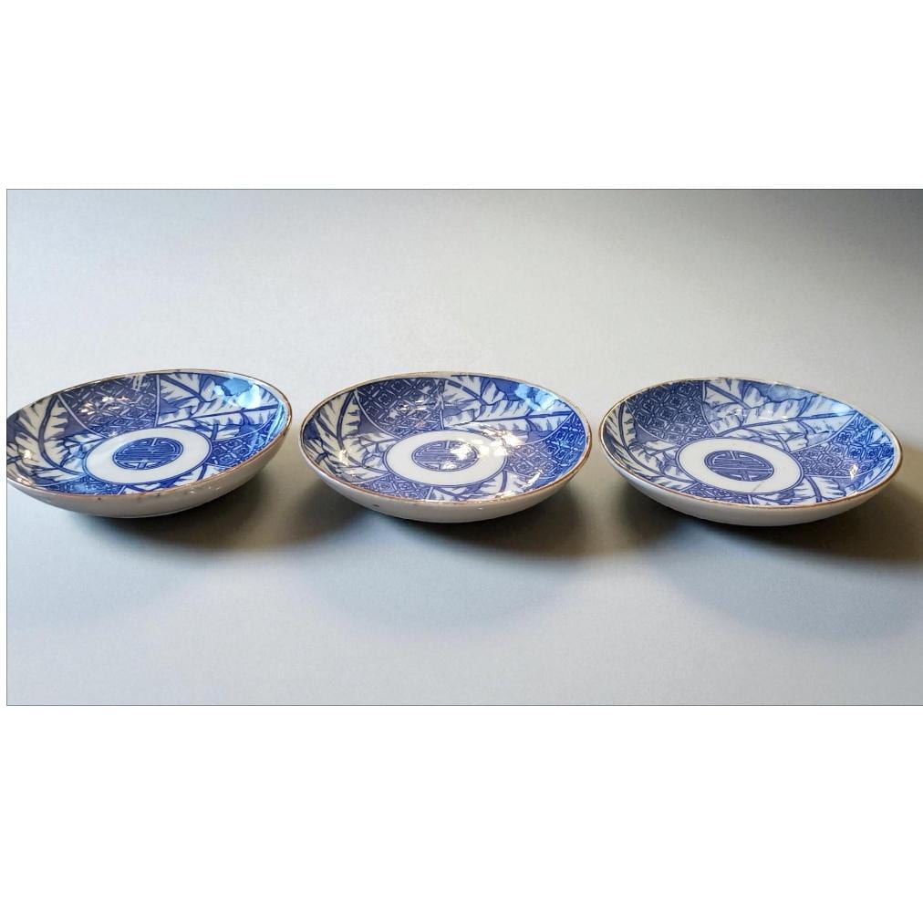 アンティーク伊万里焼皿、江戸時代青白印判食器 - Etsy 日本