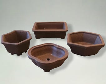 Mini macetero de cerámica para bonsái, pequeño contenedor para plantas de cerámica